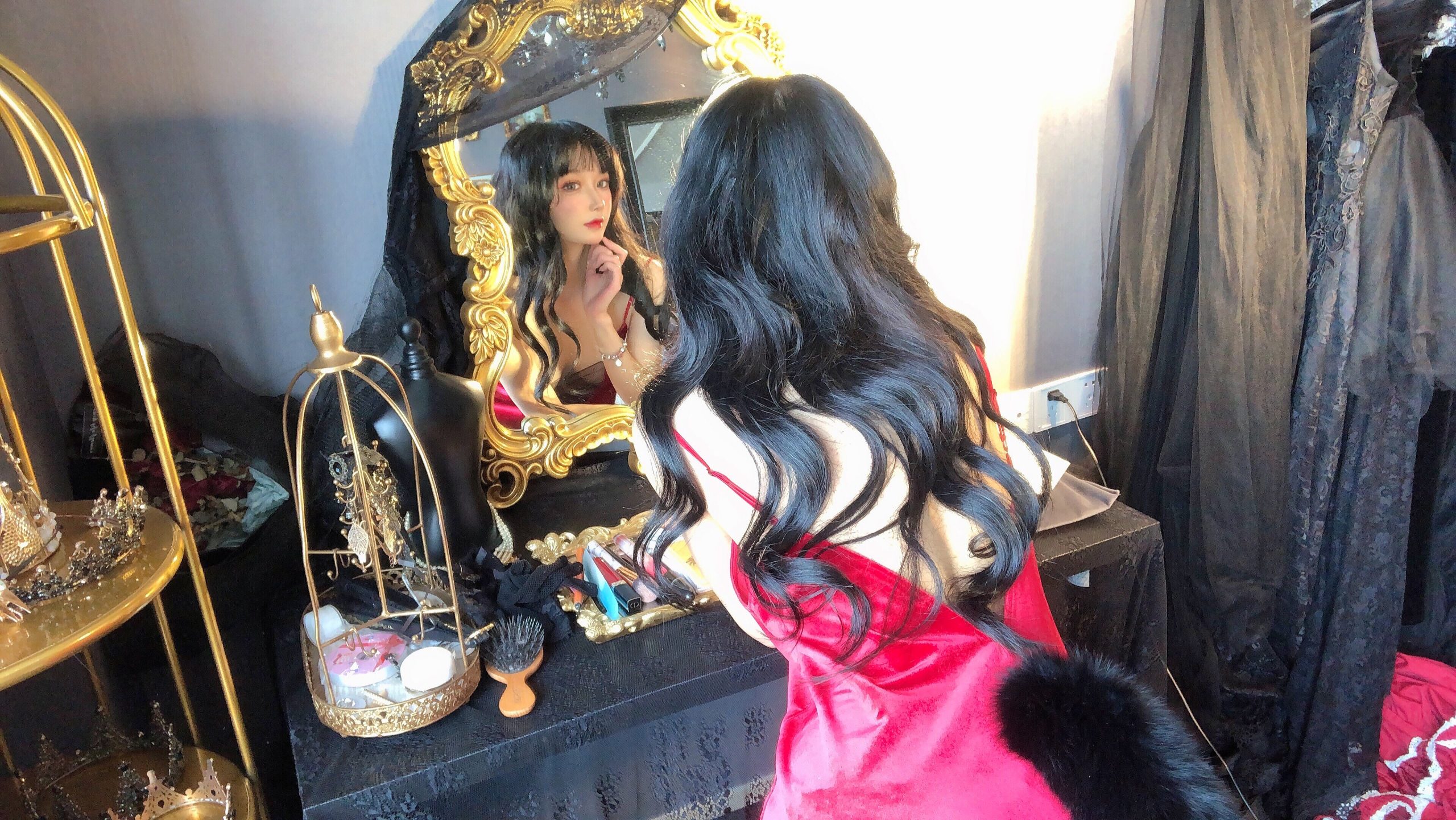 图片[15]-阿包也是兔娘  红丝绒睡衣-慕色阁