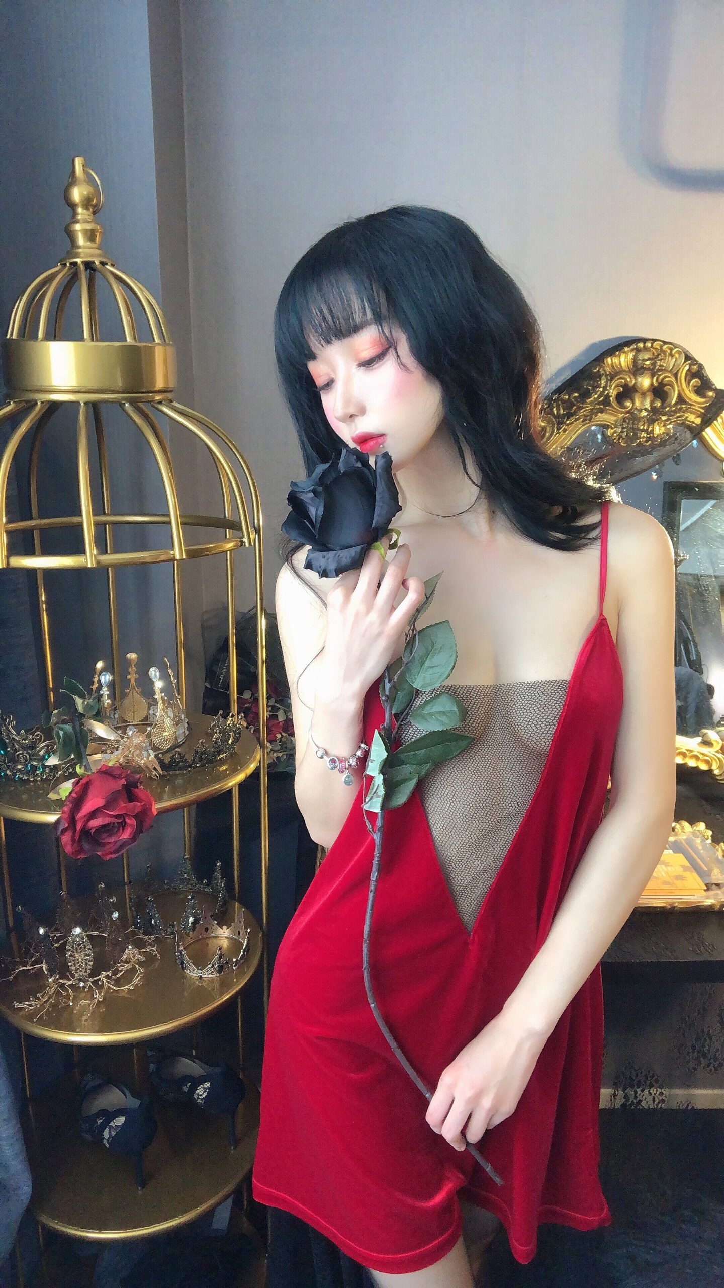 图片[17]-阿包也是兔娘  红丝绒睡衣-慕色阁