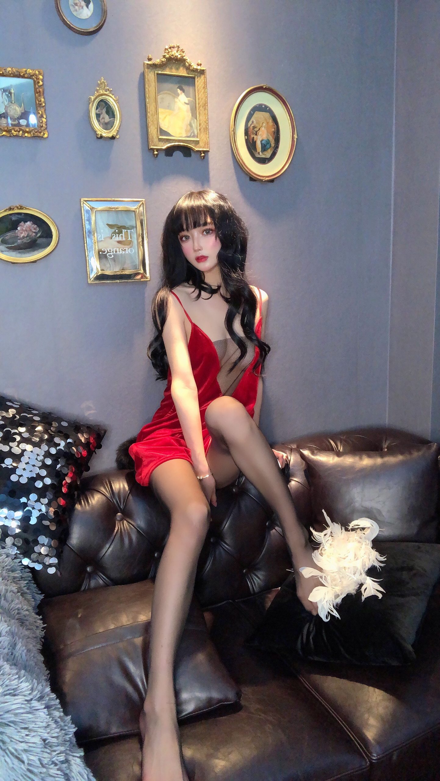 图片[5]-阿包也是兔娘  红丝绒睡衣-慕色阁