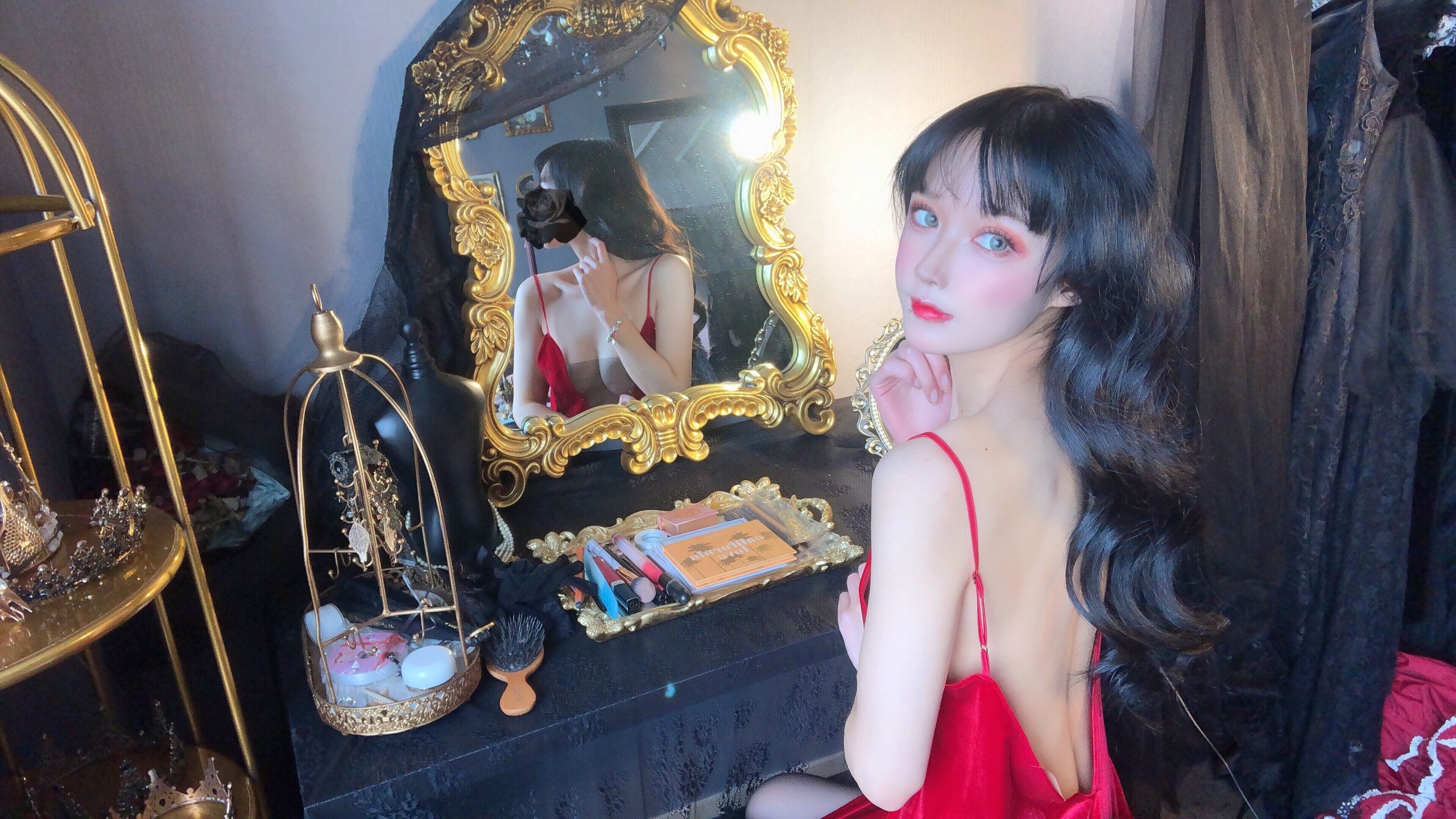 图片[9]-阿包也是兔娘  红丝绒睡衣-慕色阁